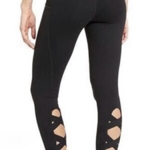Athleta Black Cutout Leggings